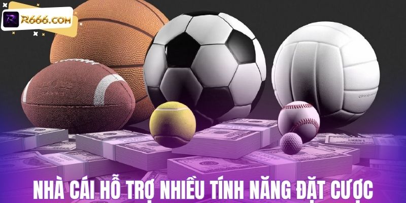 Nhà cái hỗ trợ nhiều tính năng đặt cược